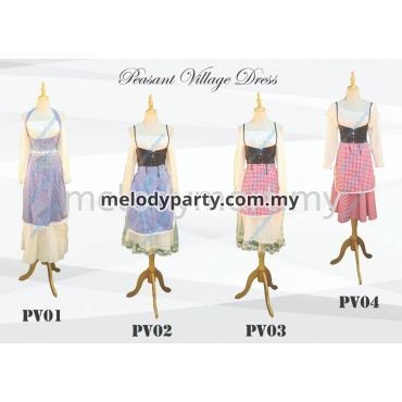 Peasant Village Dress Pv01-03